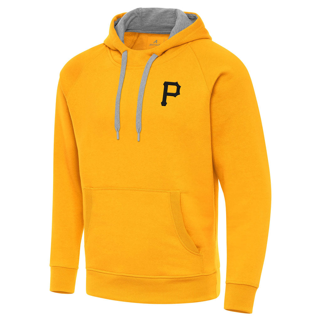 MLB Pittsburgh Pirates Antigua Victory Pullover Hoodie - Gold