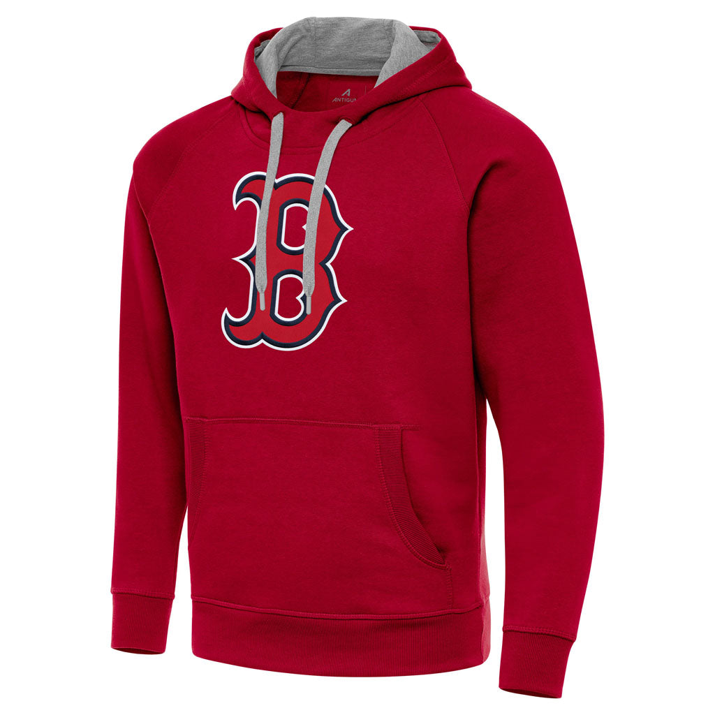 MLB Boston Red Sox Antigua Full Front Victory Pullover Hoodie - Red