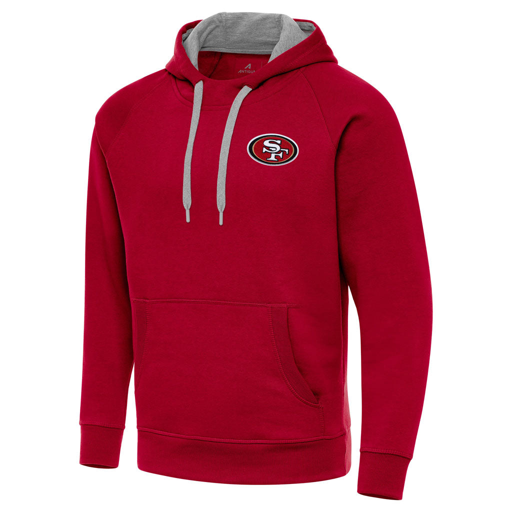 NFL San Francisco 49ers Antigua Victory Pullover Hoodie - Red