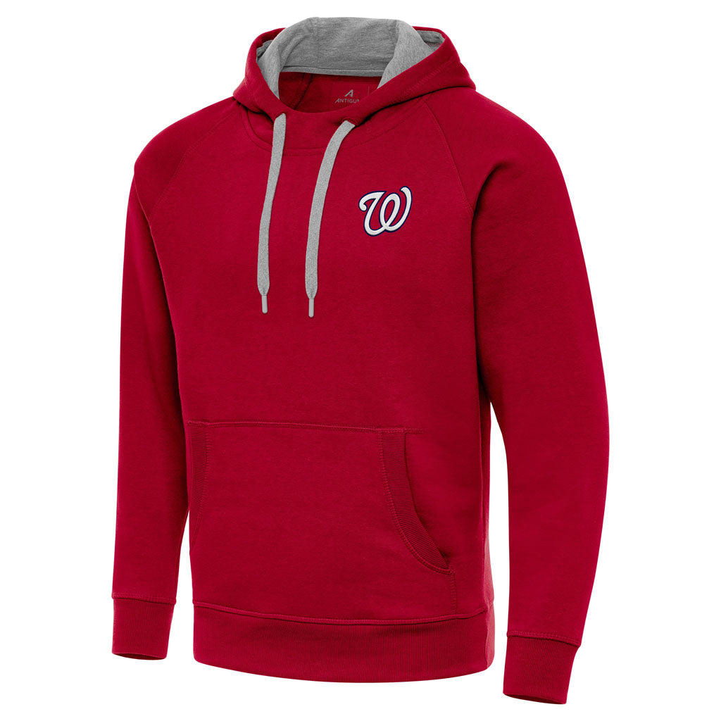 MLB Washington Nationals Antigua Victory Pullover Hoodie - Red