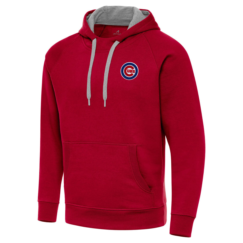 MLB Chicago Cubs Antigua Victory Pullover Hoodie - Red