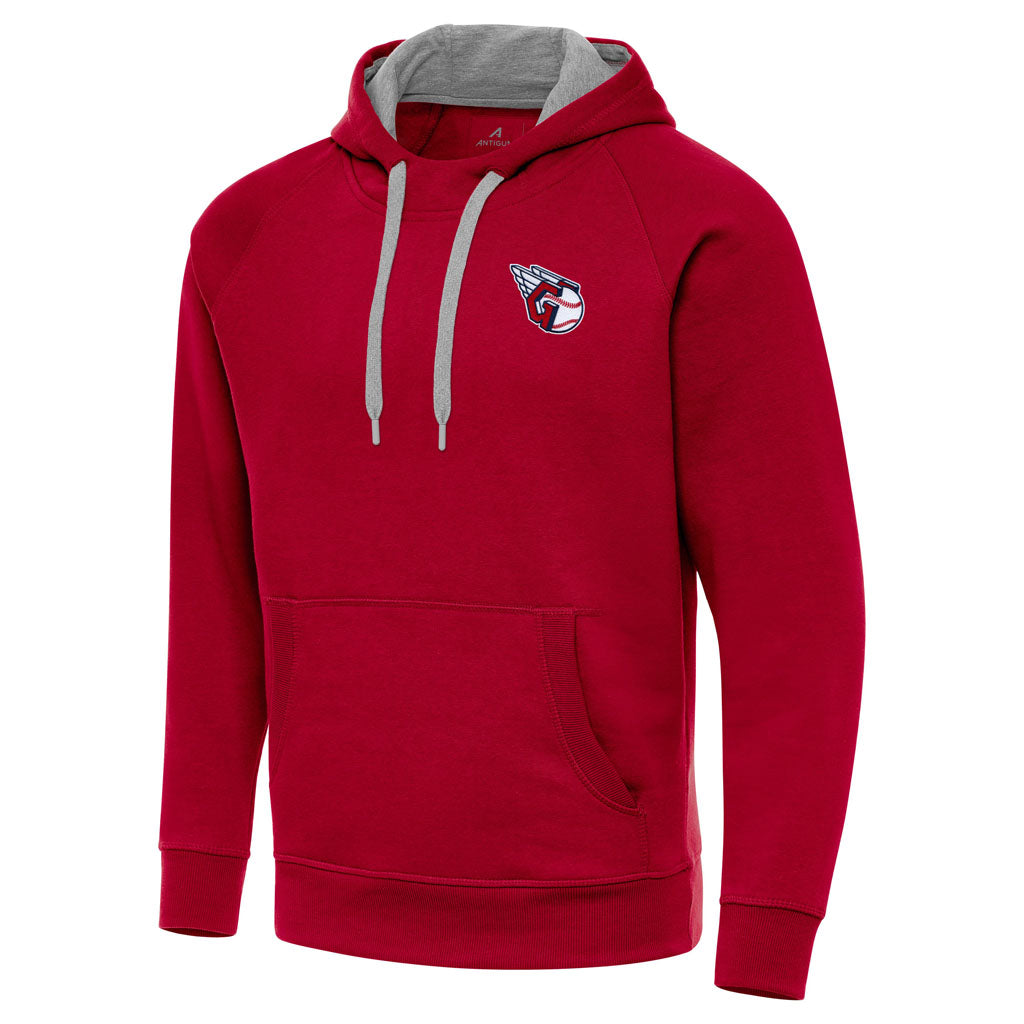MLB Cleveland Guardians Antigua Victory Pullover Hoodie - Red