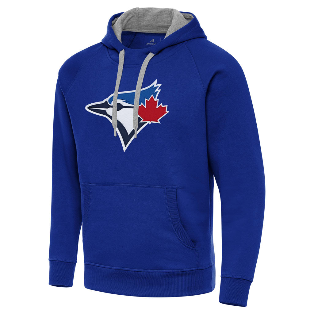 MLB Toronto Blue Jays Antigua Full Front Victory Pullover Hoodie - Blue