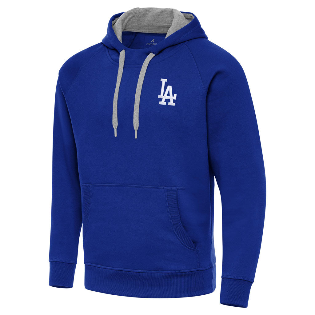 MLB Los Angeles Dodgers Antigua Victory Pullover Hoodie - Blue