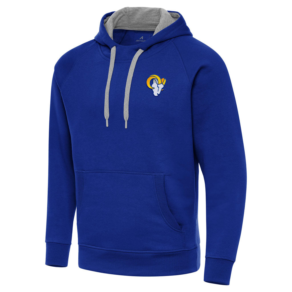 NFL Los Angeles Rams Antigua Victory Pullover Hoodie - Blue