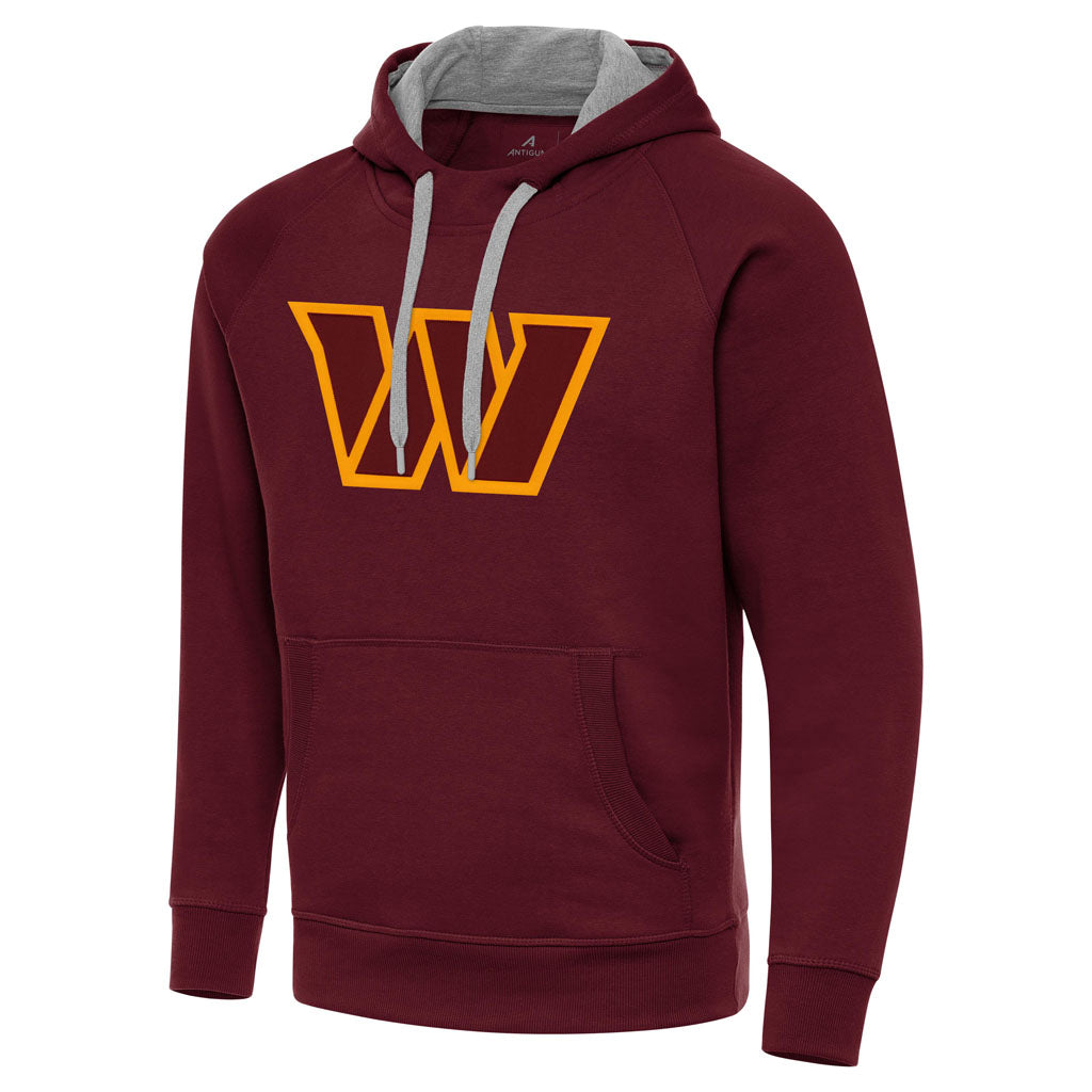 NFL Washington Commanders Antigua Full Front Victory Pullover Hoodie - Maroon