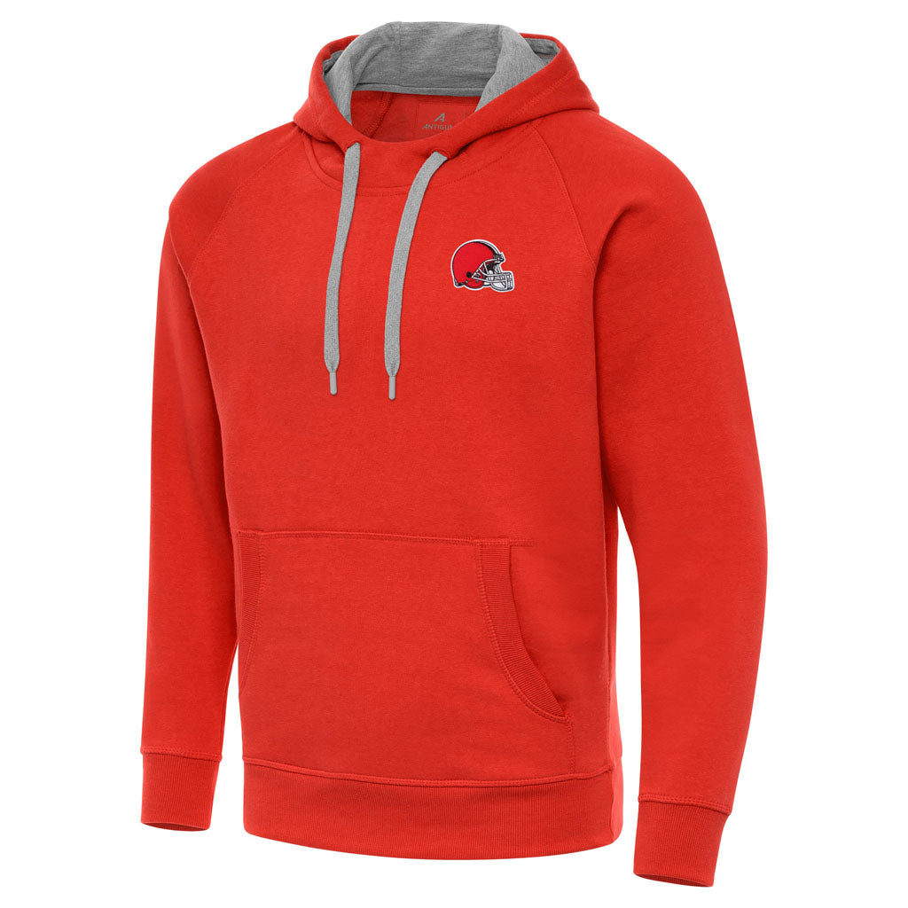 NFL Cleveland Browns Antigua Victory Pullover Hoodie - Orange