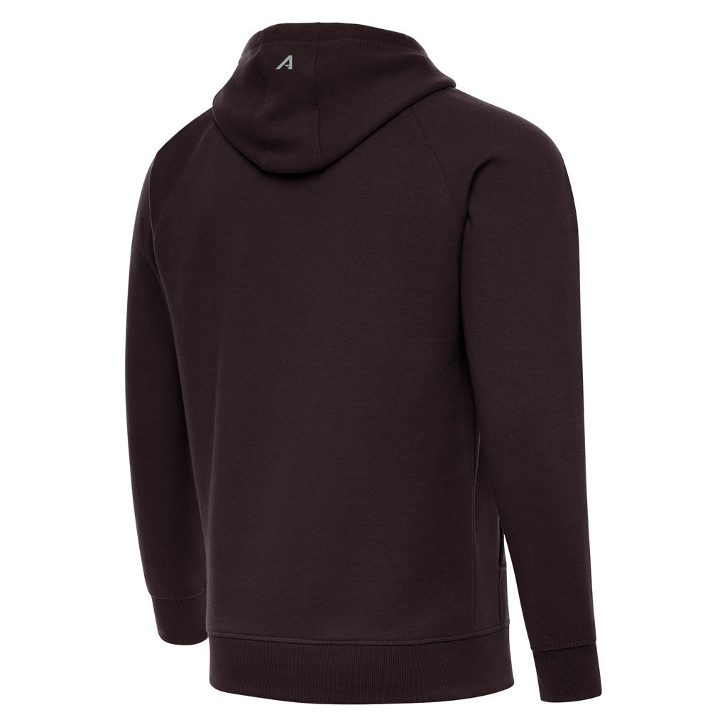 NFL Cleveland Browns Antigua Full Front Victory Pullover Hoodie - Brown