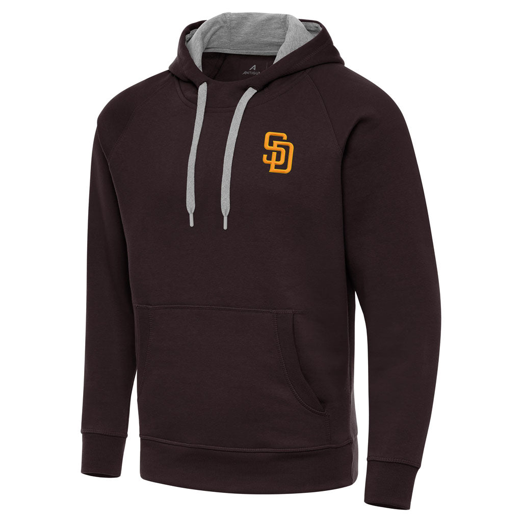 MLB San Diego Padres Antigua Victory Pullover Hoodie - Brown