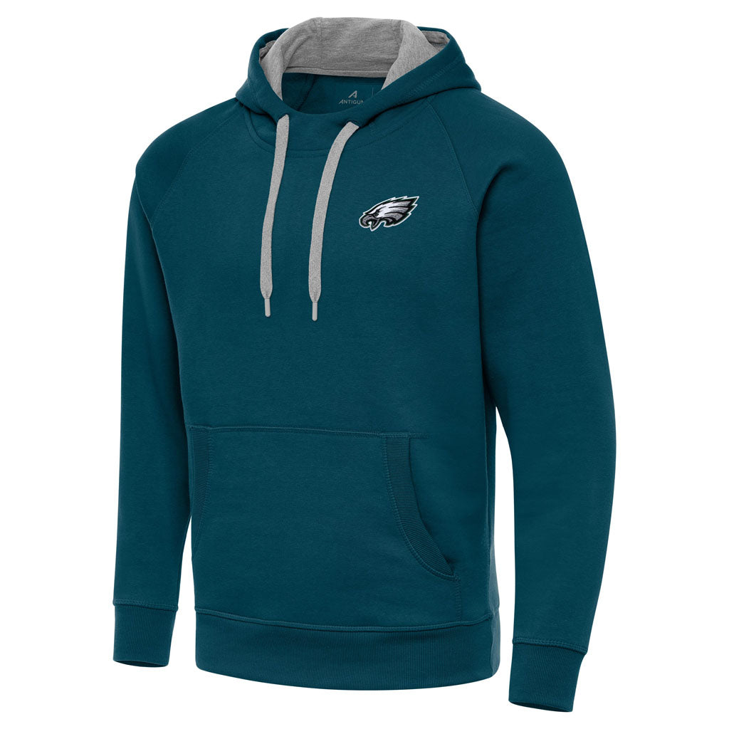 NFL Philadelphia Eagles Antigua Victory Pullover Hoodie - Teal