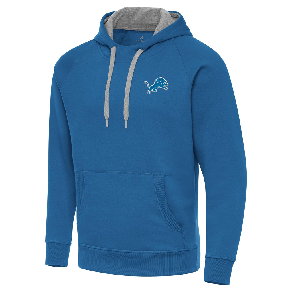 NFL Detroit Lions Antigua Victory Pullover Hoodie - Blue