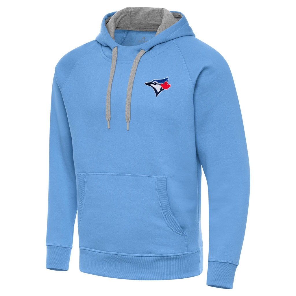 MLB Toronto Blue Jays Antigua Victory Pullover Hoodie - Light Blue