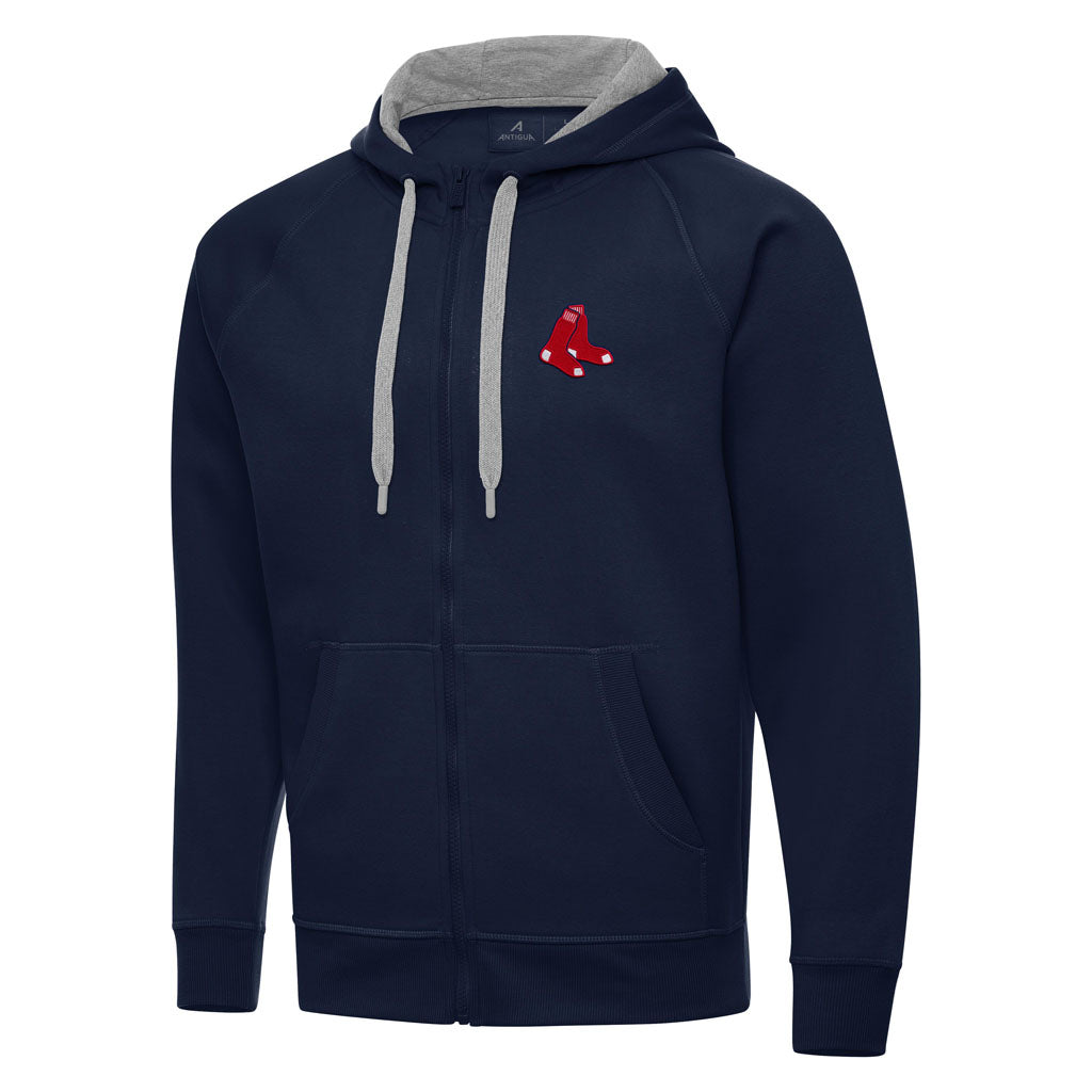MLB Boston Red Sox Antigua Victory Full Zip Hoodie - Navy
