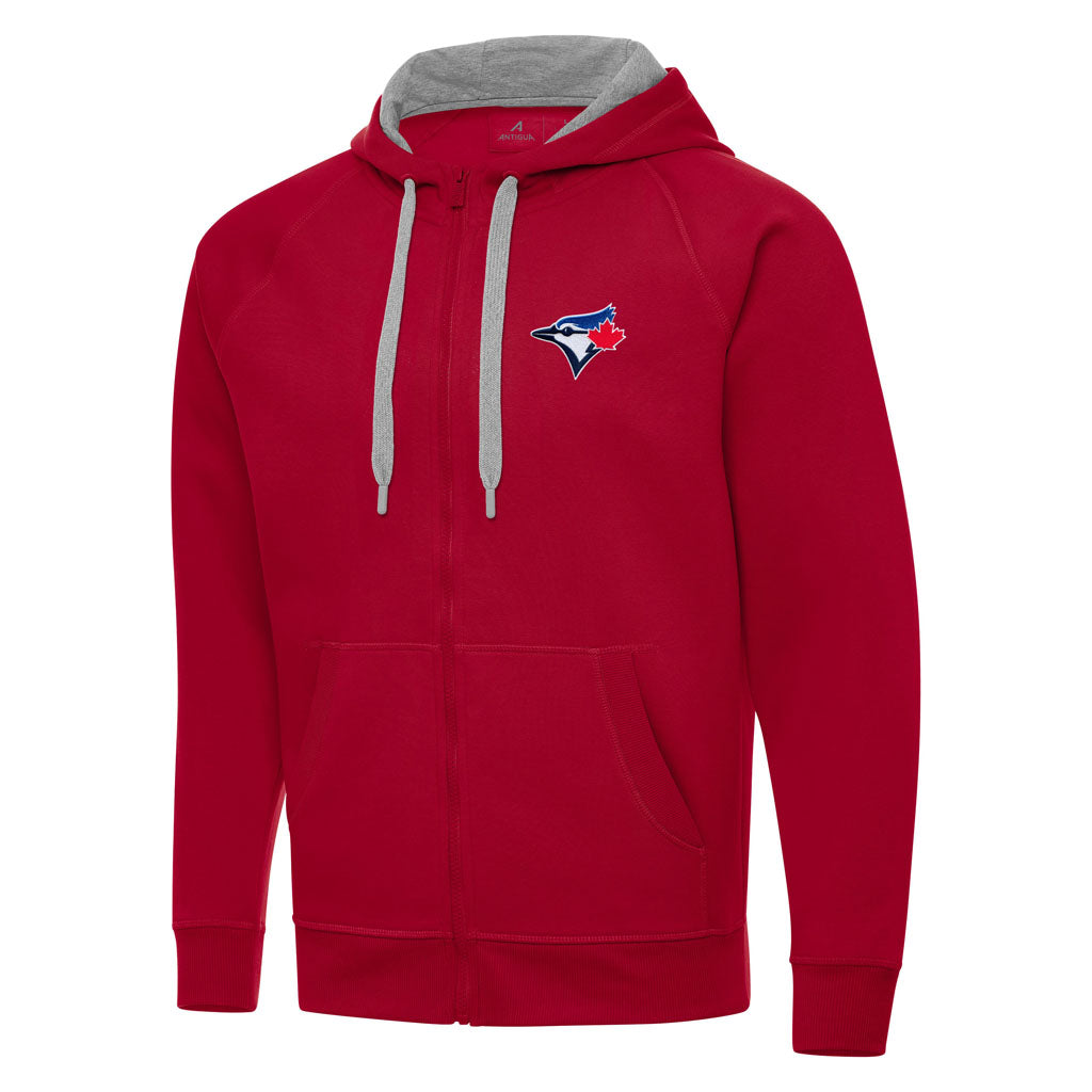 MLB Toronto Blue Jays Antigua Victory Full Zip Hoodie - Red