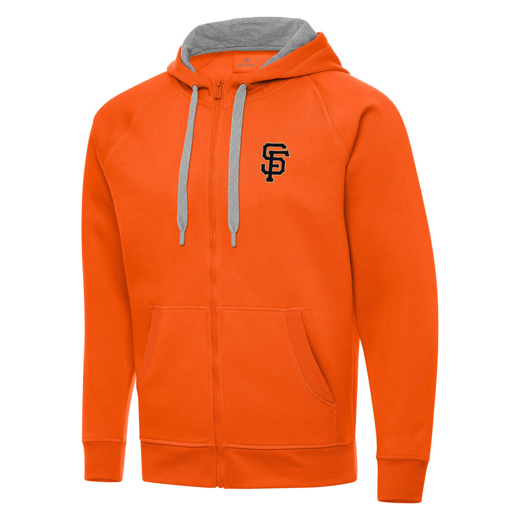 MLB San Francisco Giants Antigua Victory Full Zip Hoodie - Orange