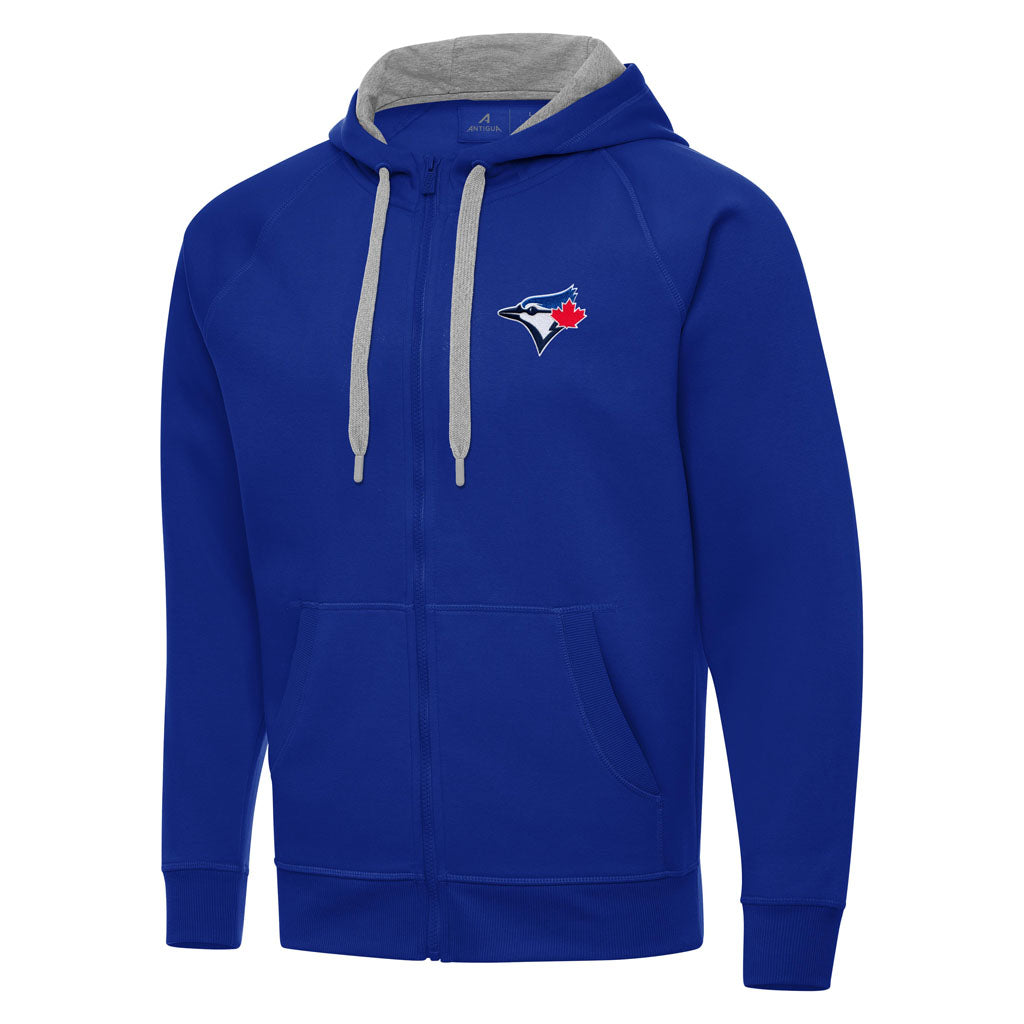 MLB Toronto Blue Jays Antigua Victory Full Zip Hoodie - Blue