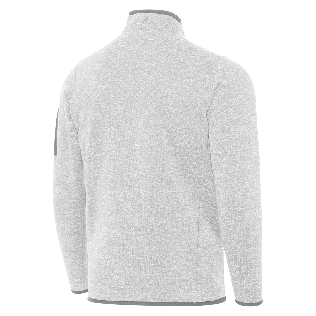 NFL Cleveland Browns Antigua Fortune 1/4 Zip Pullover Jacket - Light gray