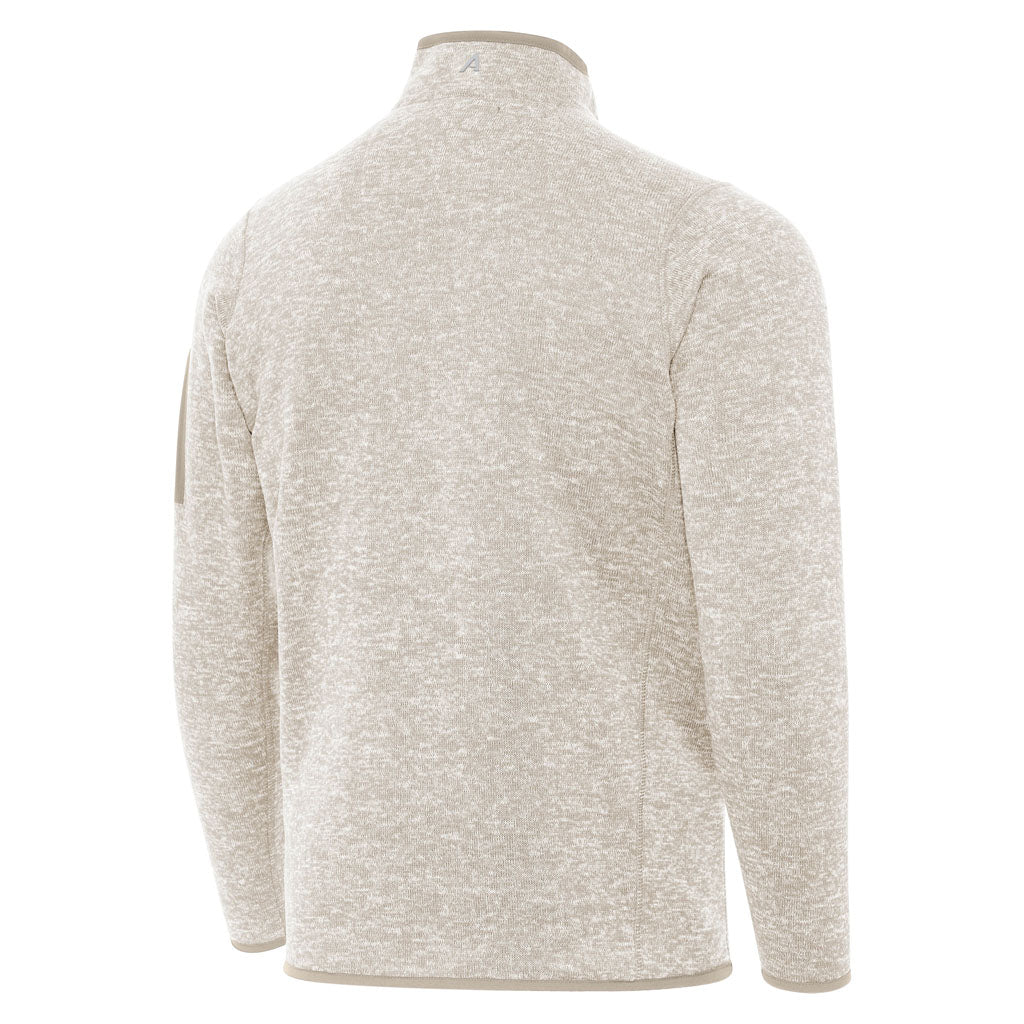 NFL Detroit Lions Antigua Fortune 1/4 Zip Pullover Jacket - Stone