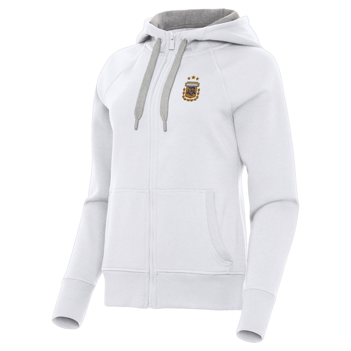 Argentina National Team Antigua Women's Victory Full Zip Hoodie - White