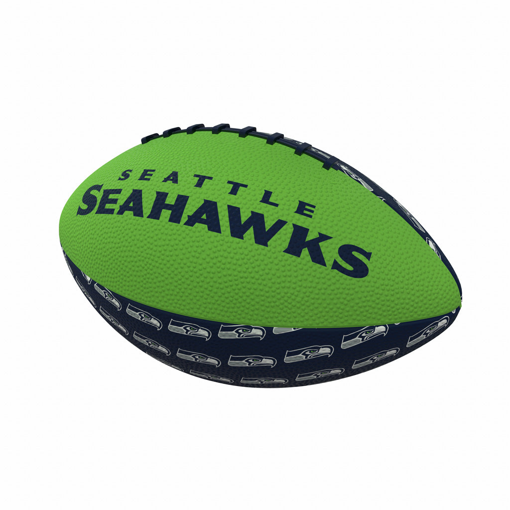 NFL Seattle Seahawks Logo Brands Mini Rubber Football