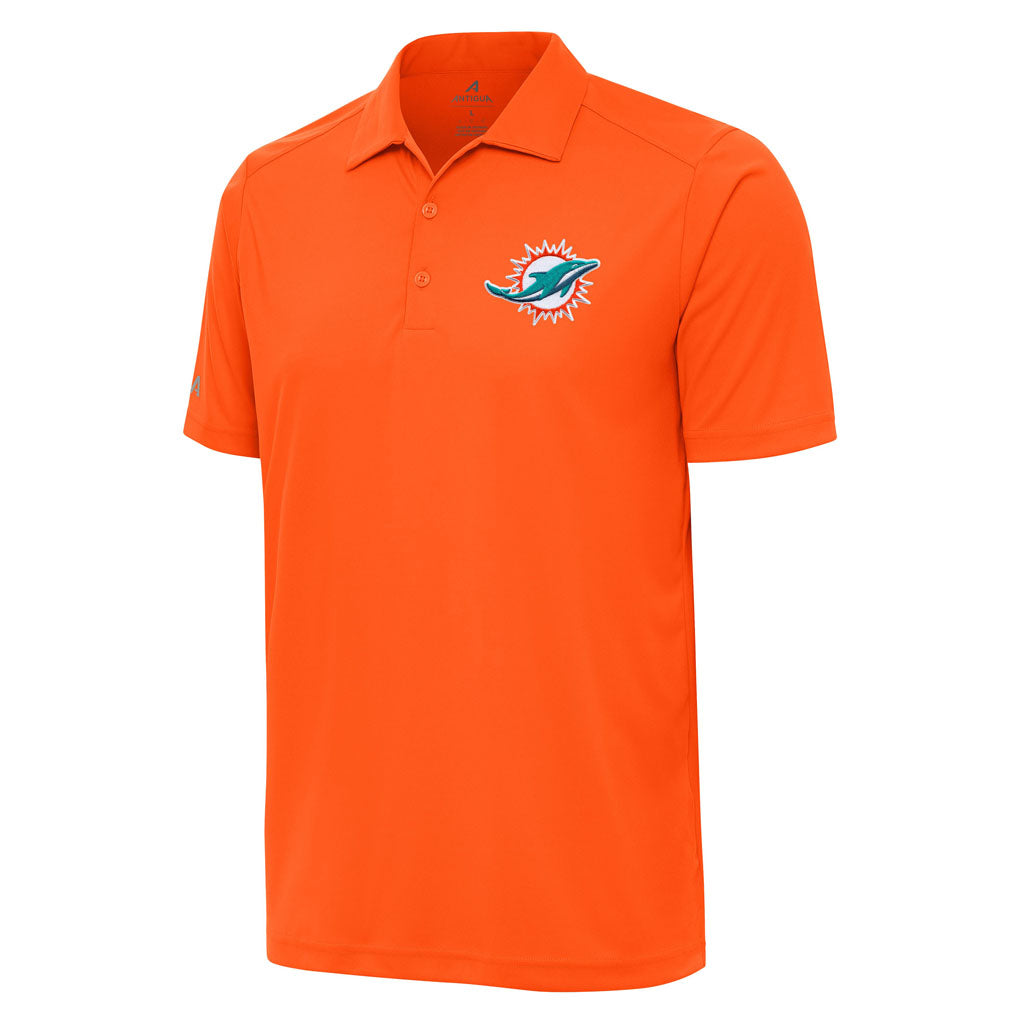 NFL Miami Dolphins Antigua Tribute Polo - Orange