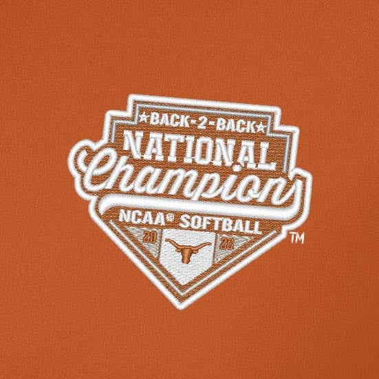 NCAA Texas Longhorns 2026 Softball National Champions Antigua Tribute Polo - Orange