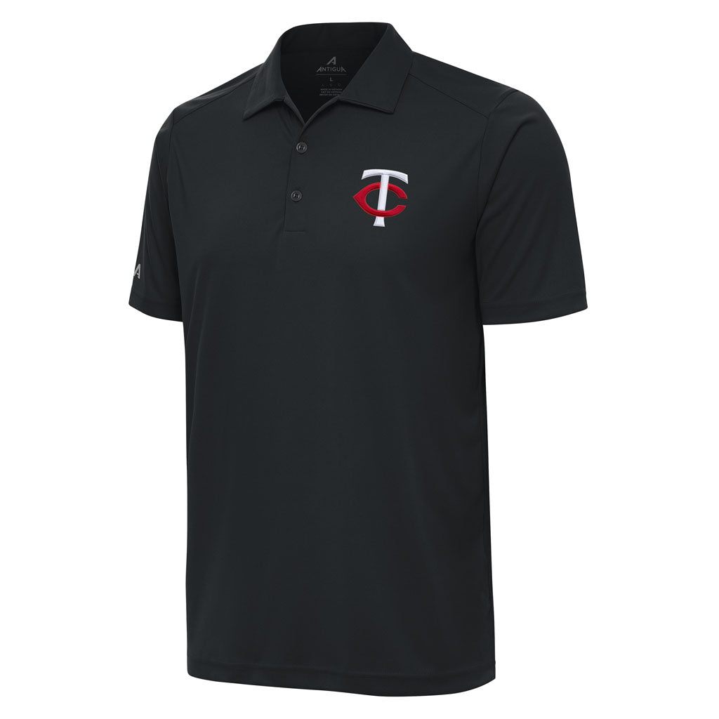 MLB Minnesota Twins Antigua Tribute Polo - Charcoal