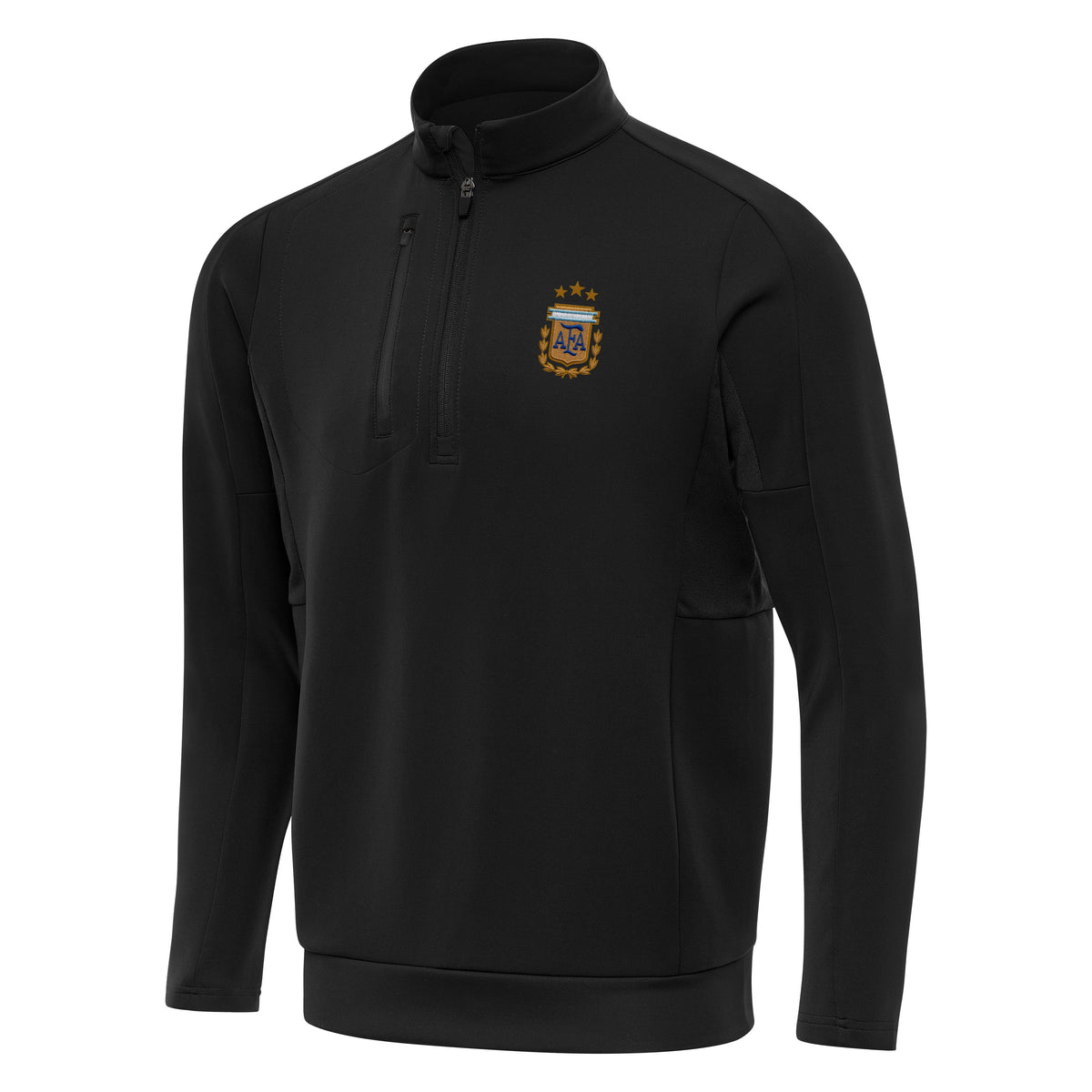 Argentina National Team Antigua Men's Generation 1/4 Zip Pullover - Black
