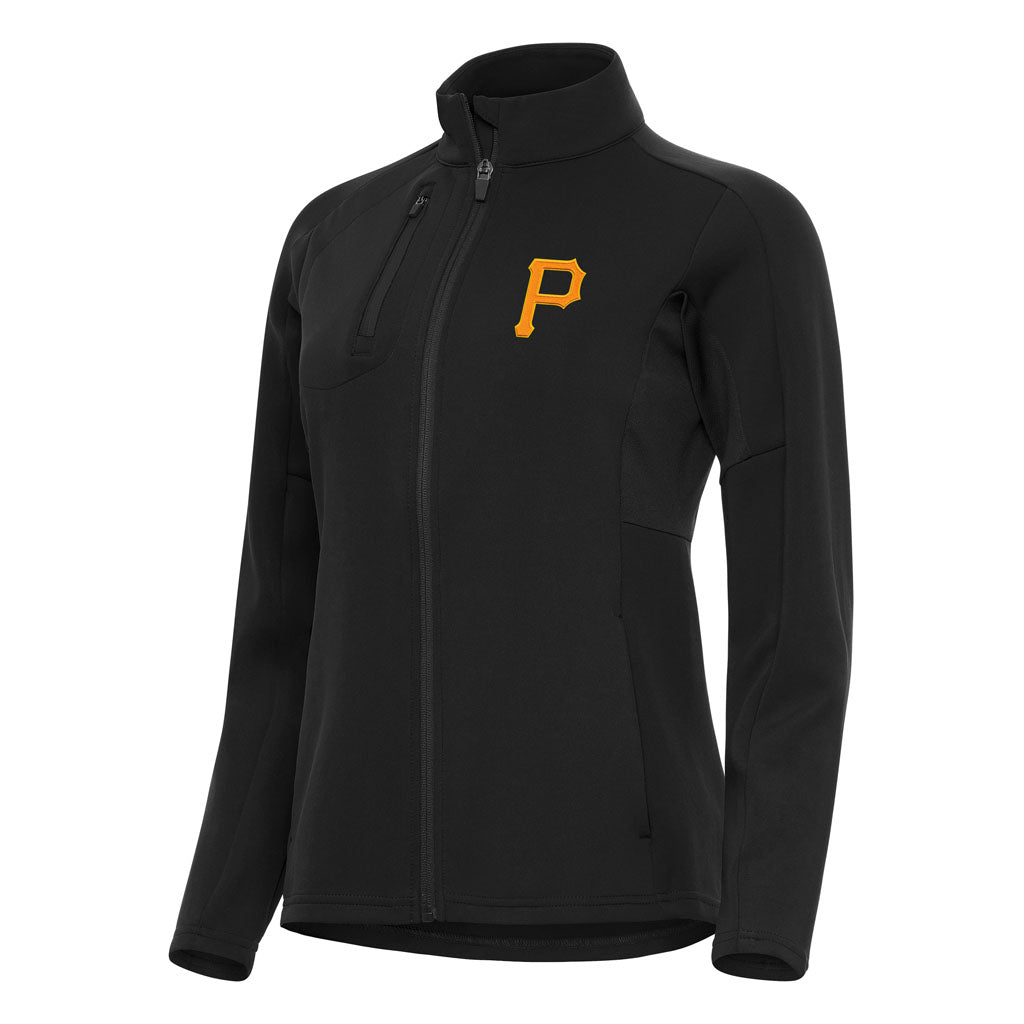 MLB Pittsburgh Pirates Women's Antigua Generation Full Zip Jacket - Black