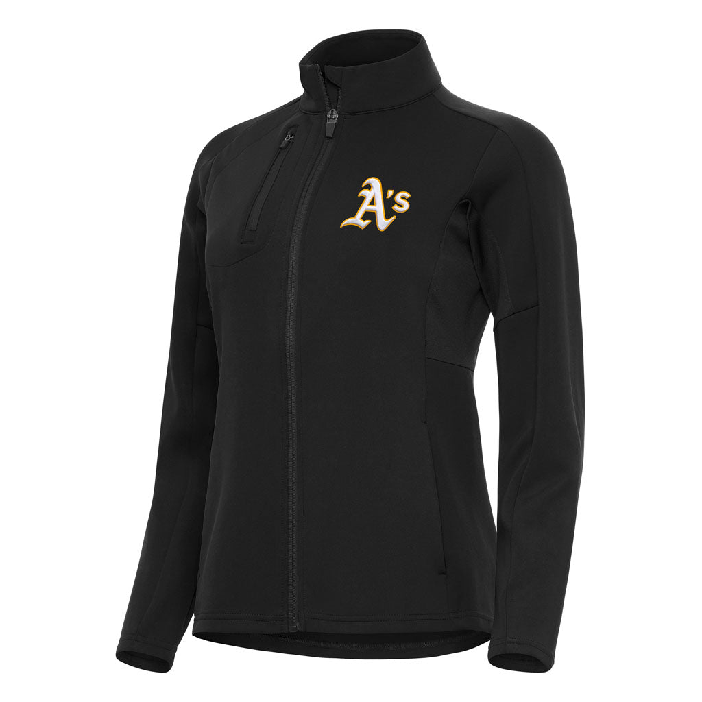 MLB Athletics Women's Antigua Generation Full Zip Jacket - Black