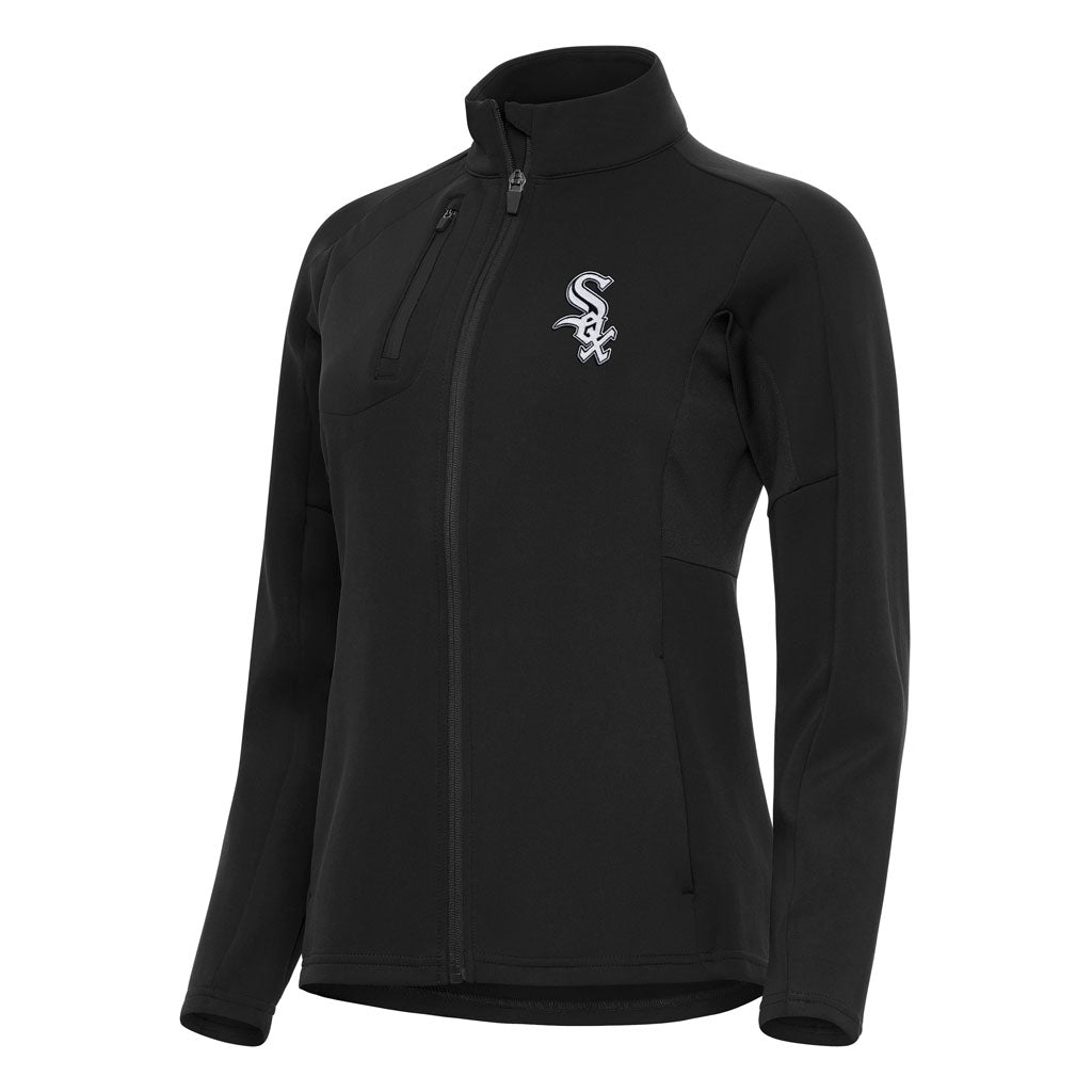 MLB Chicago White Sox Women's Antigua Generation Full Zip Jacket - Black