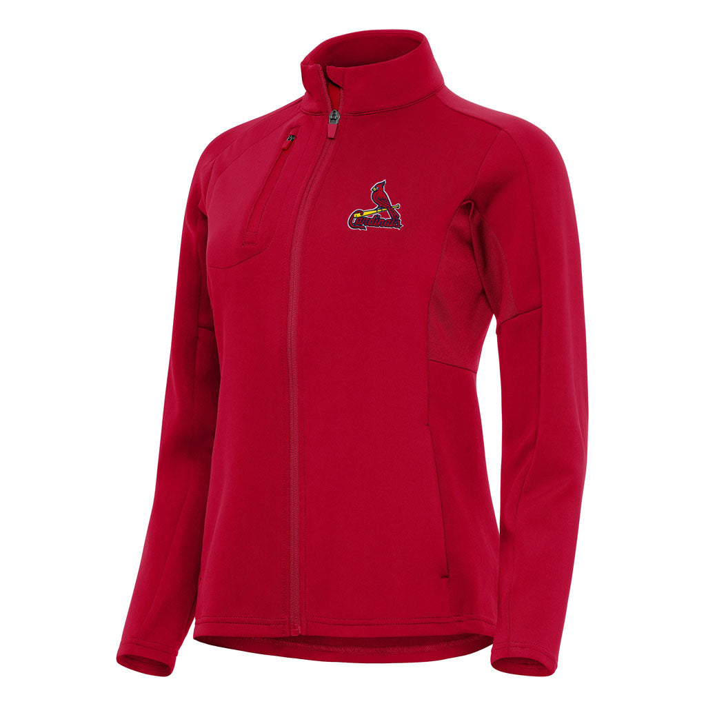 MLB St. Louis Cardinals Women's Antigua Generation Full Zip Jacket - Red