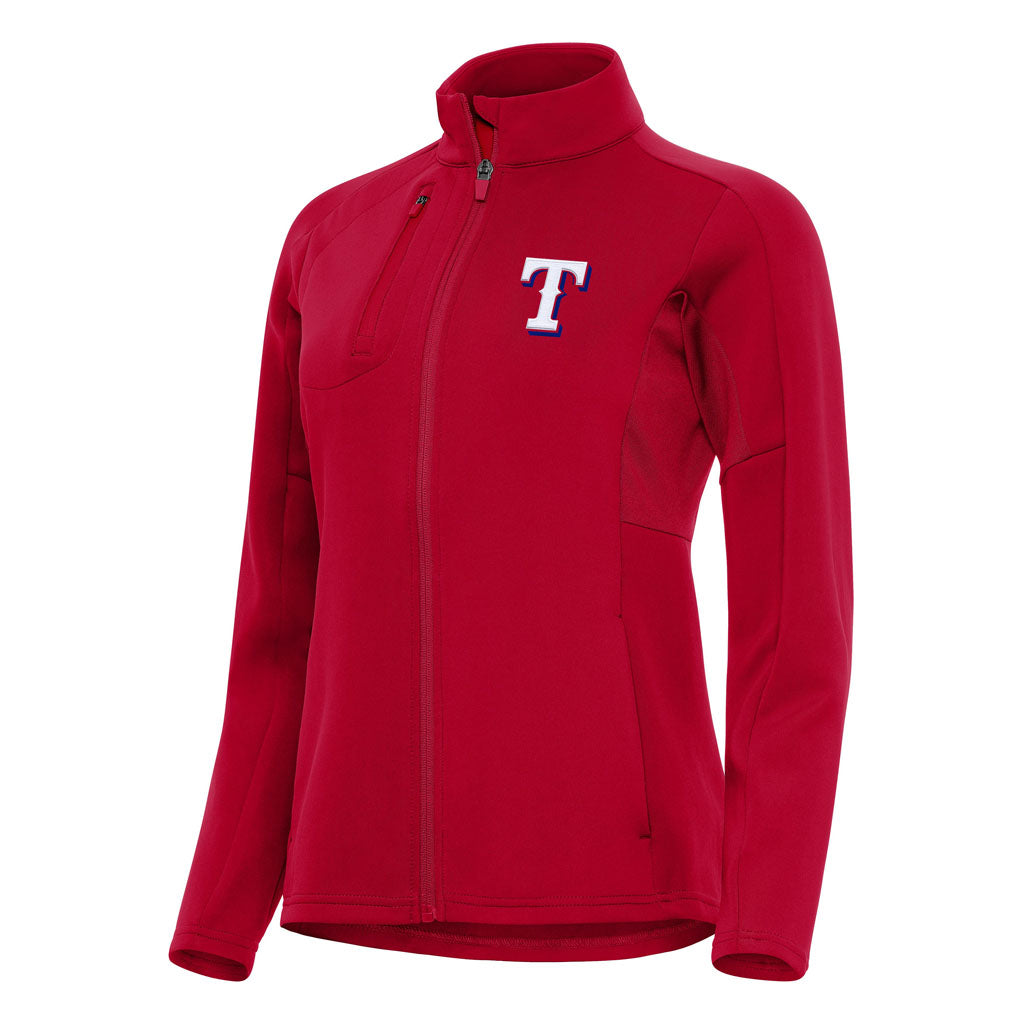 MLB Texas Rangers Women's Antigua Generation Full Zip Jacket - Red