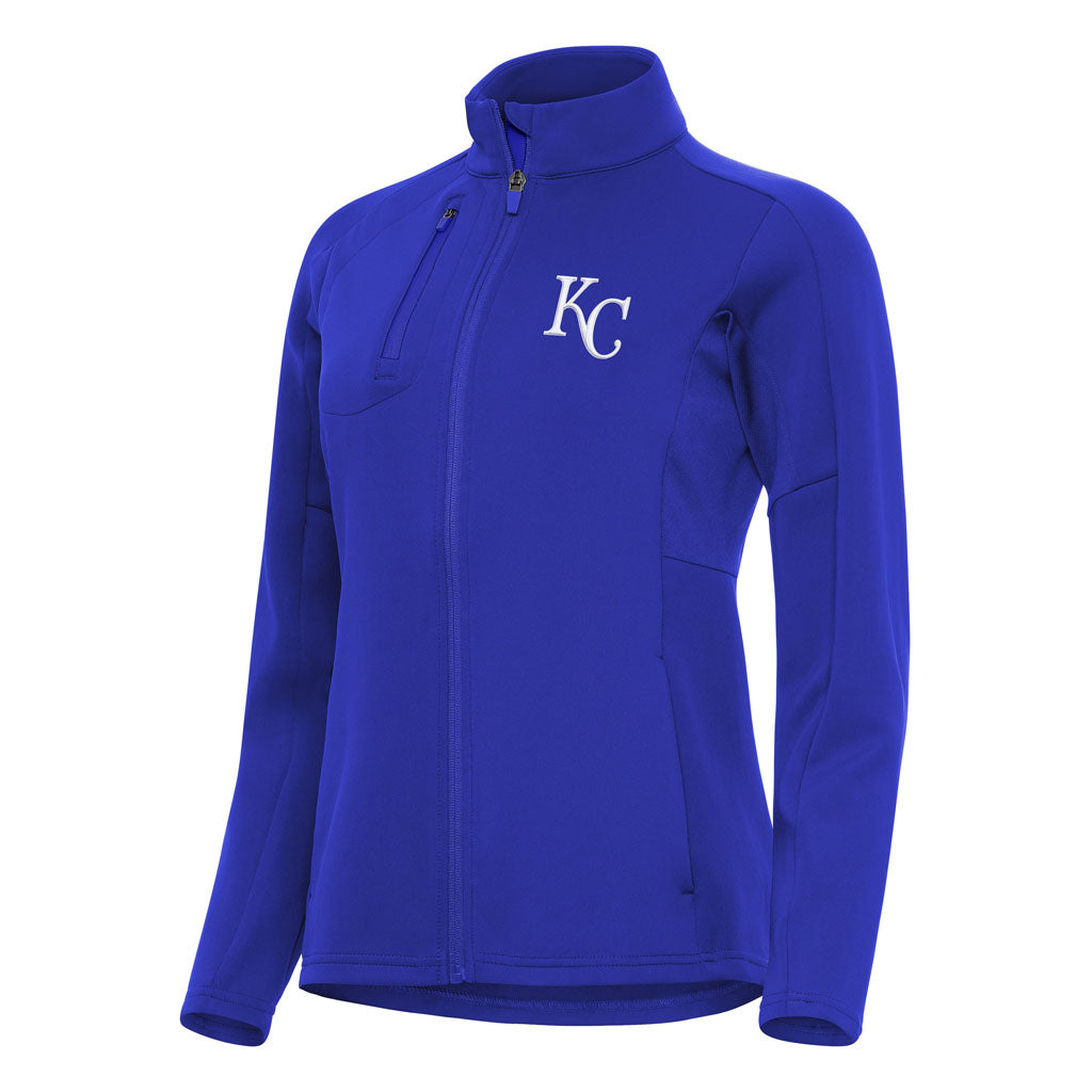 MLB Kansas City Royals Women's Antigua Generation Full Zip Jacket - Blue