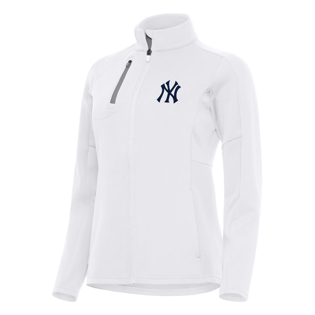 MLB New York Yankees Women's Antigua Generation Full Zip Jacket - White