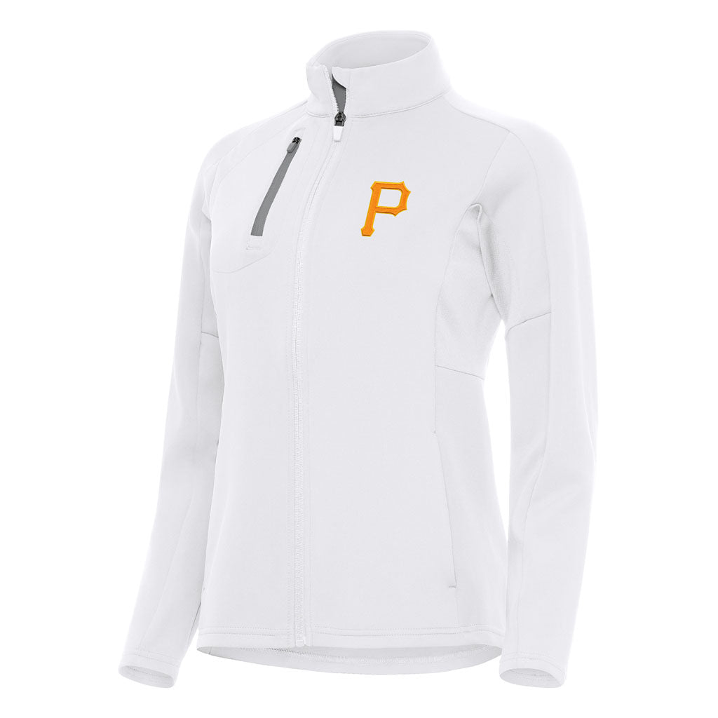 MLB Pittsburgh Pirates Women's Antigua Generation Full Zip Jacket - White