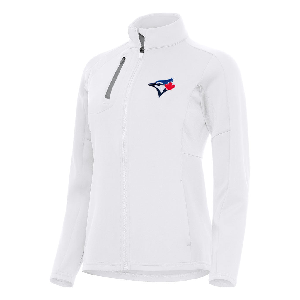MLB Toronto Blue Jays Women's Antigua Generation Full Zip Jacket - White