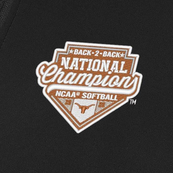 NCAA Texas Longhorns Women's 2026 Softball National Champions Antigua Generation Full-Zip Jacket - Black
