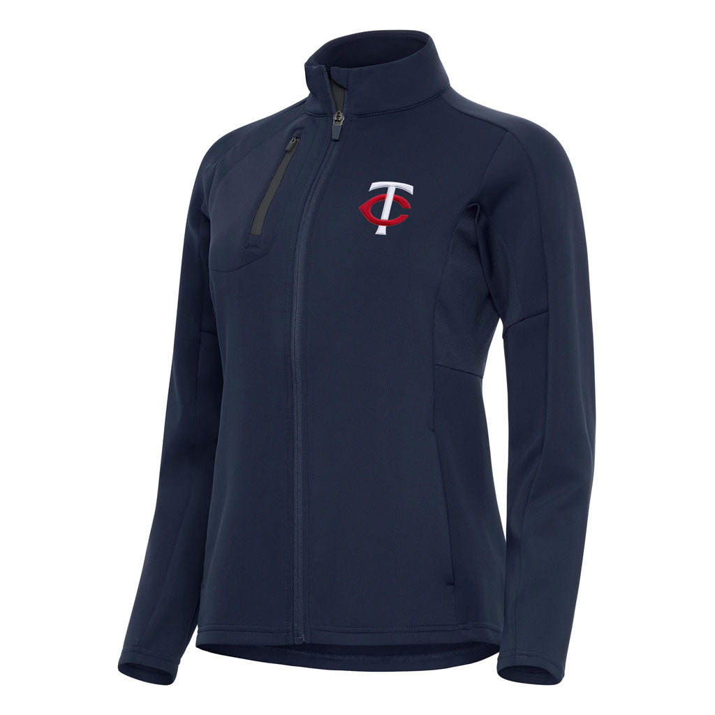 MLB Minnesota Twins Women's Antigua Generation Full Zip Jacket - Navy