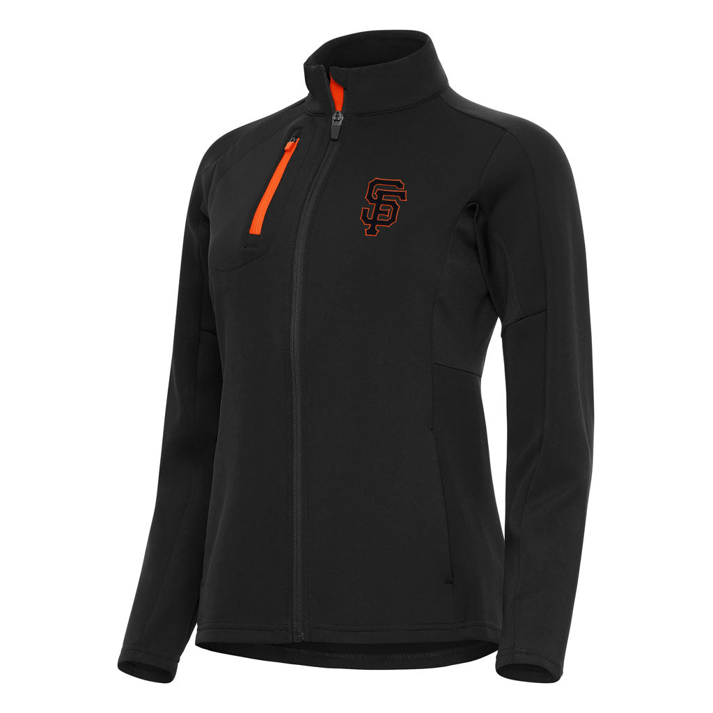 MLB San Francisco Giants Women's Antigua Generation Full Zip Jacket - Black