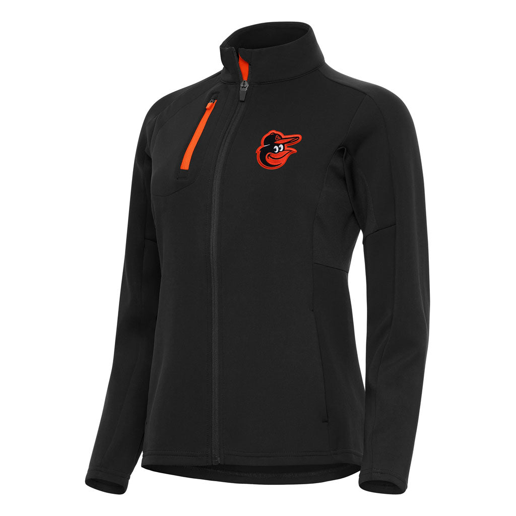 MLB Baltimore Orioles Women's Antigua Generation Full Zip Jacket - Black