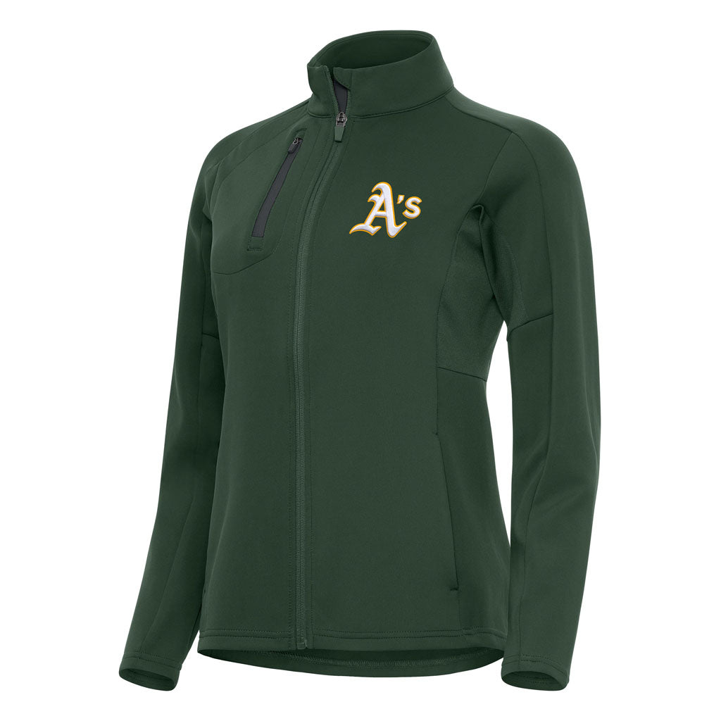 MLB Athletics Women's Antigua Generation Full Zip Jacket - Green