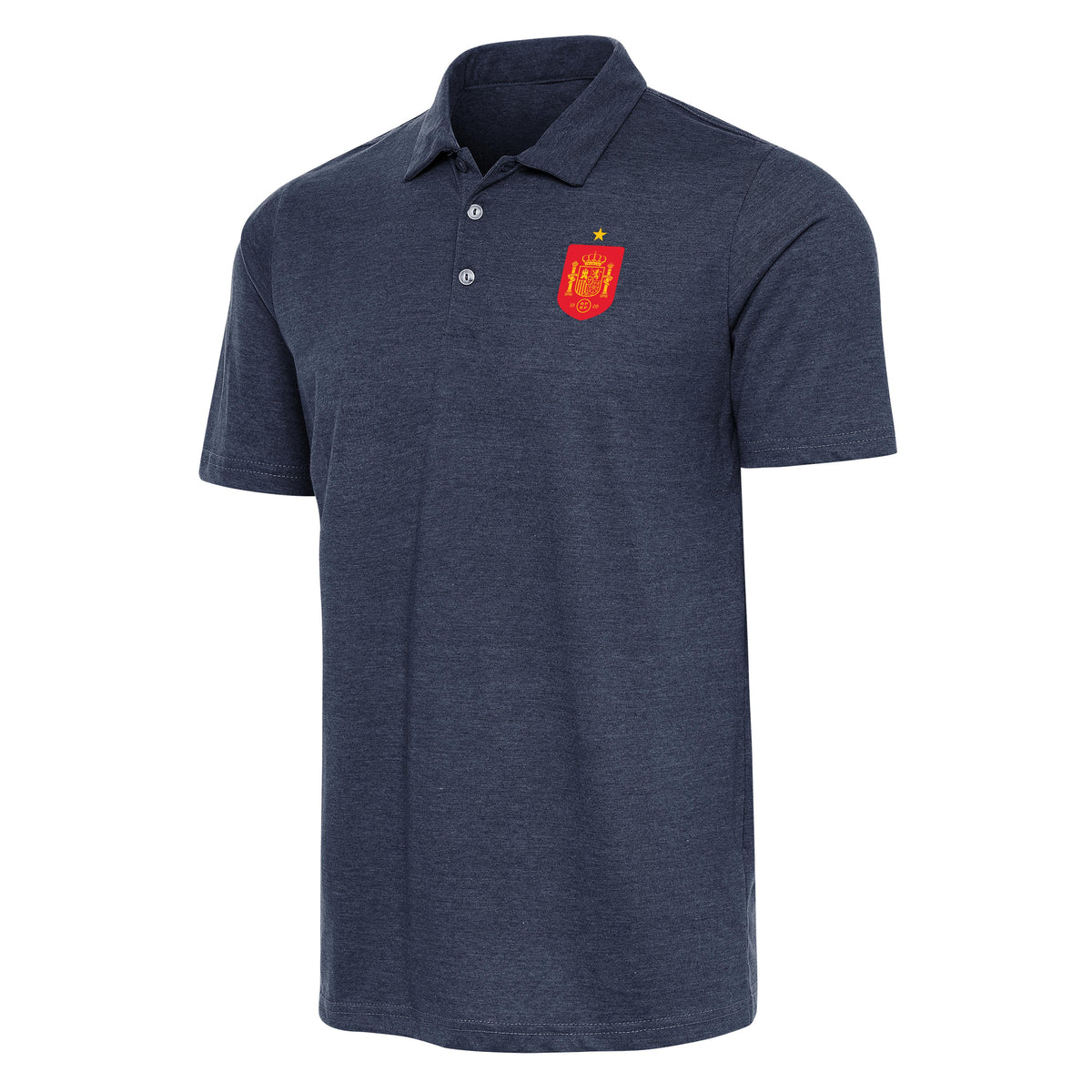 Spain National Team Antigua Men's Peak Polo - Navy