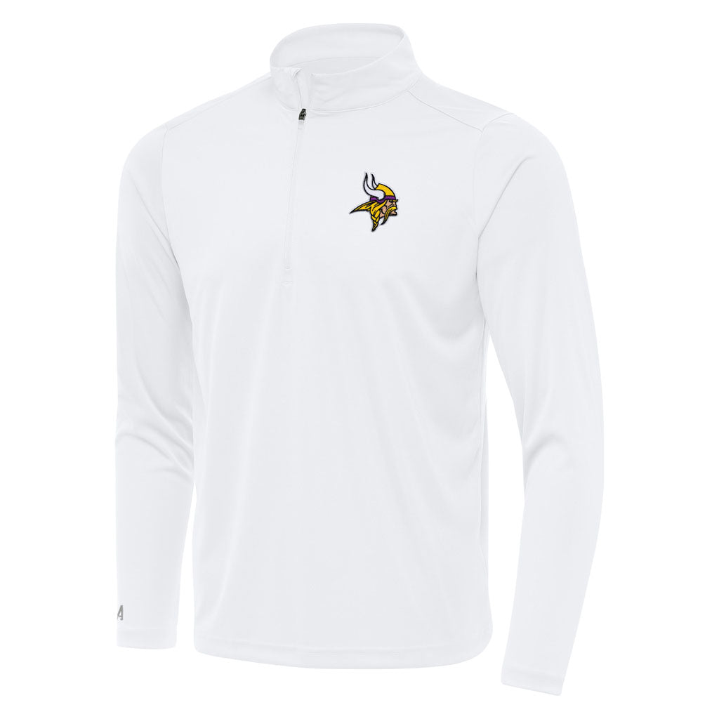 NFL Minnesota Vikings Antigua Tribute 1/4 Zip Pullover Jacket - White