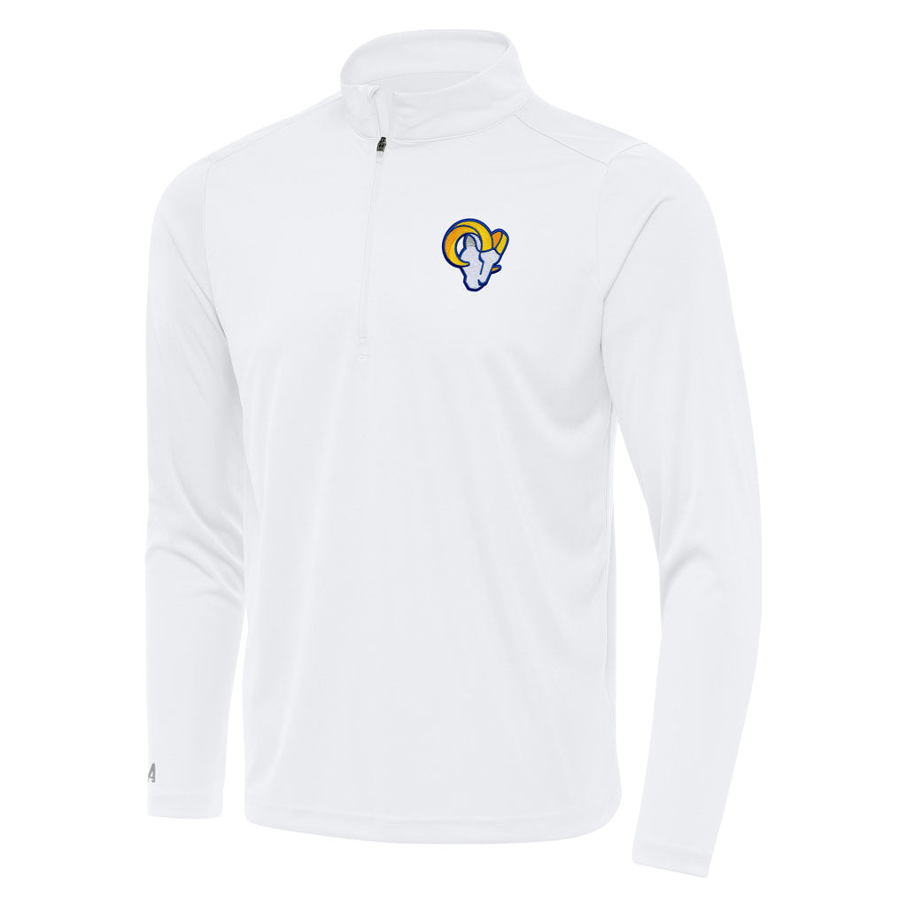 NFL Los Angeles Rams Antigua Tribute 1/4 Zip Pullover Jacket - White