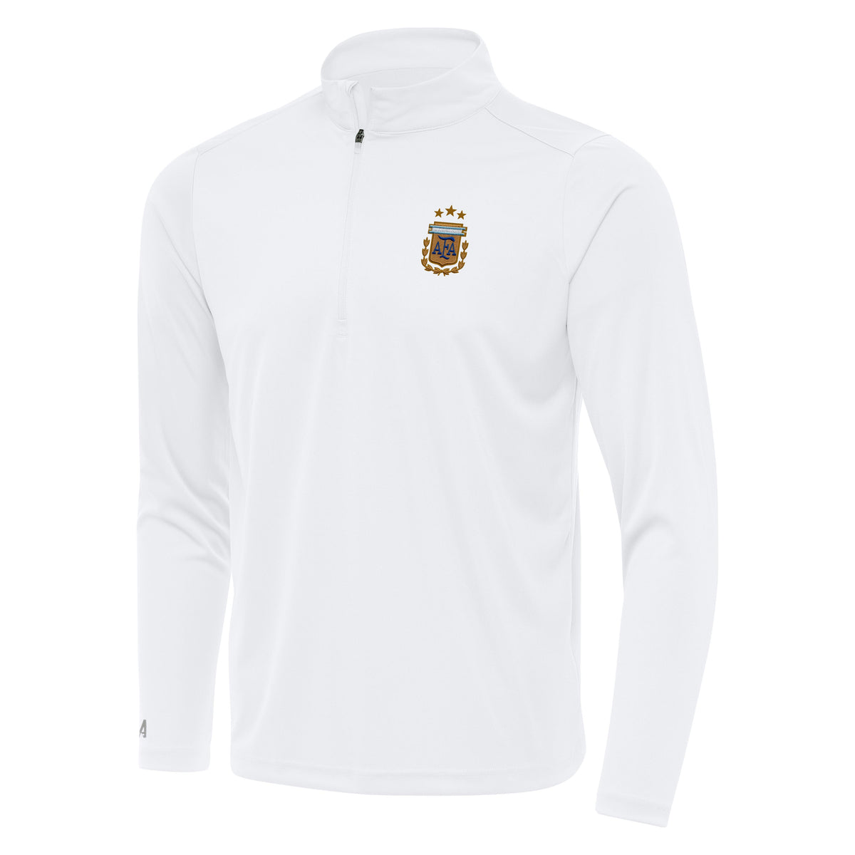 Argentina National Team Antigua Men's Tribute 1/4 Zip Pullover - White