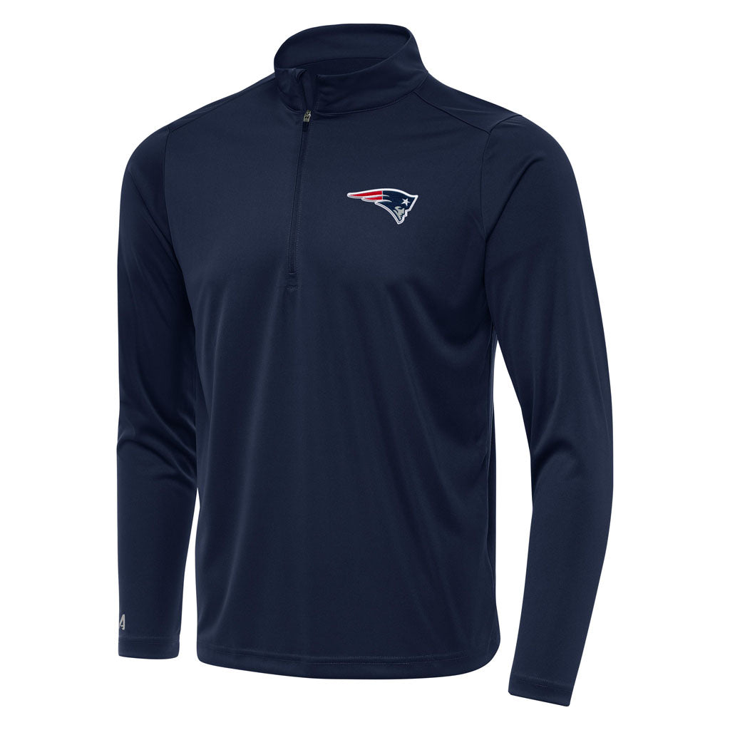 NFL New England Patriots Antigua Tribute 1/4 Zip Pullover Jacket - Navy