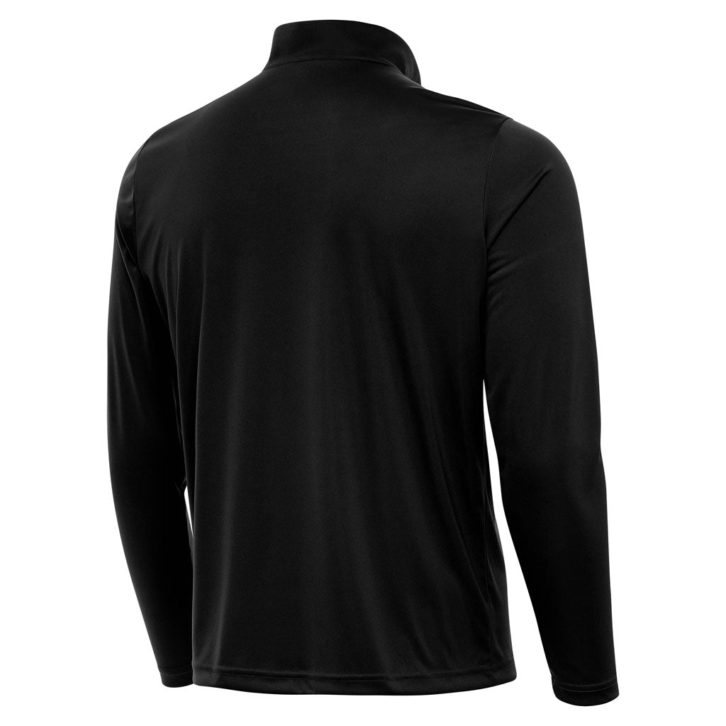 NFL Chicago Bears Antigua Alternate Tribute 1/4 Zip Pullover Jacket - Black