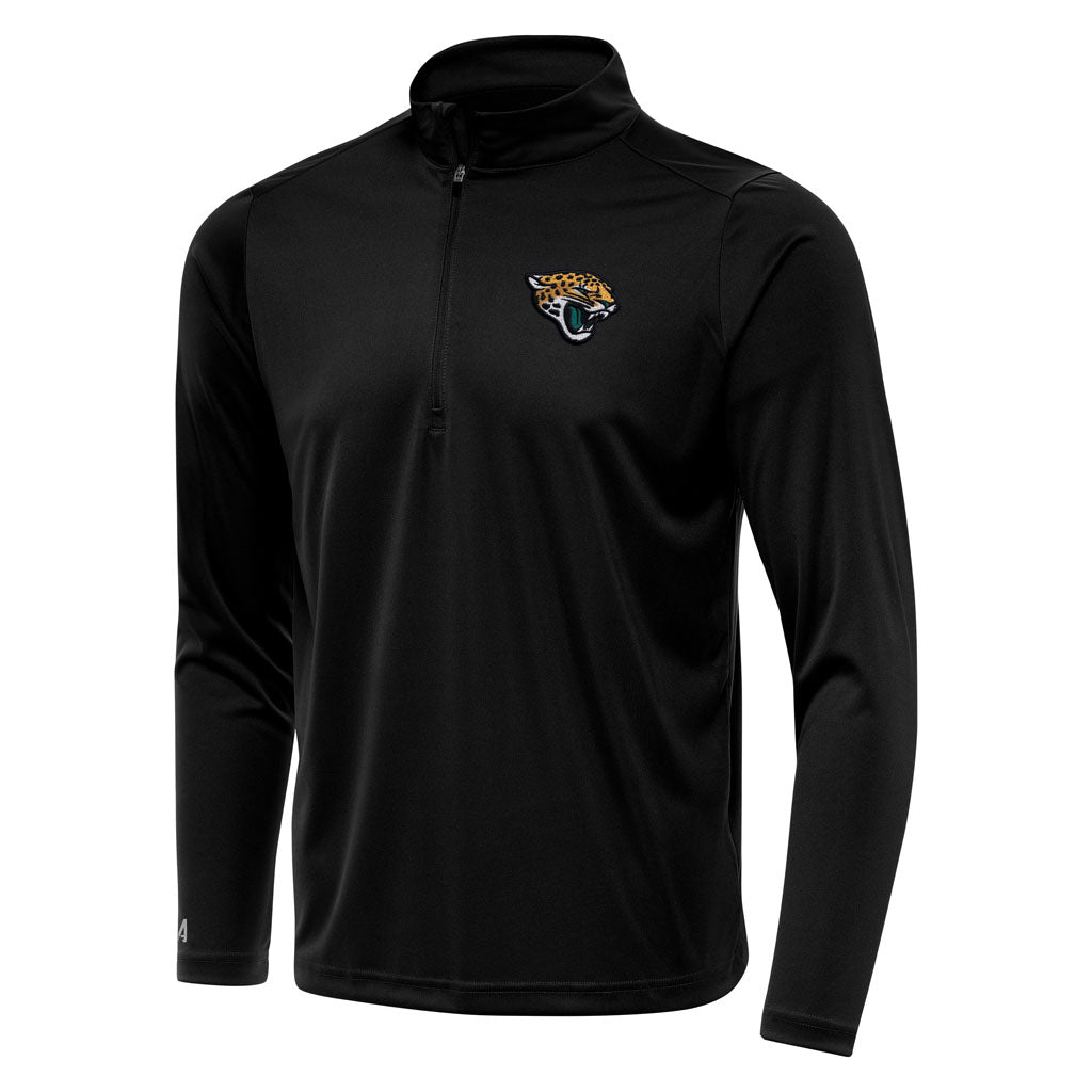 NFL Jacksonville Jaguars Antigua Tribute 1/4 Zip Pullover Jacket - Black