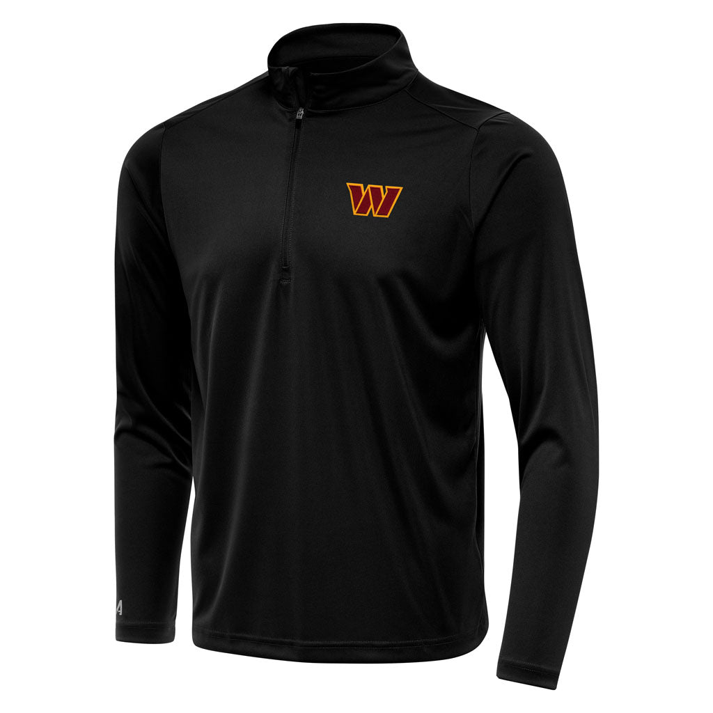 NFL Washington Commanders Antigua Tribute 1/4 Zip Pullover Jacket - Black